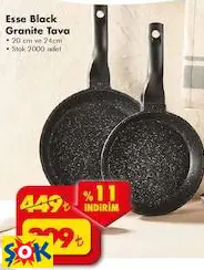 ESSE BLACK GRANİTE TAVA ESSE BLACK GRANİTE TAVA